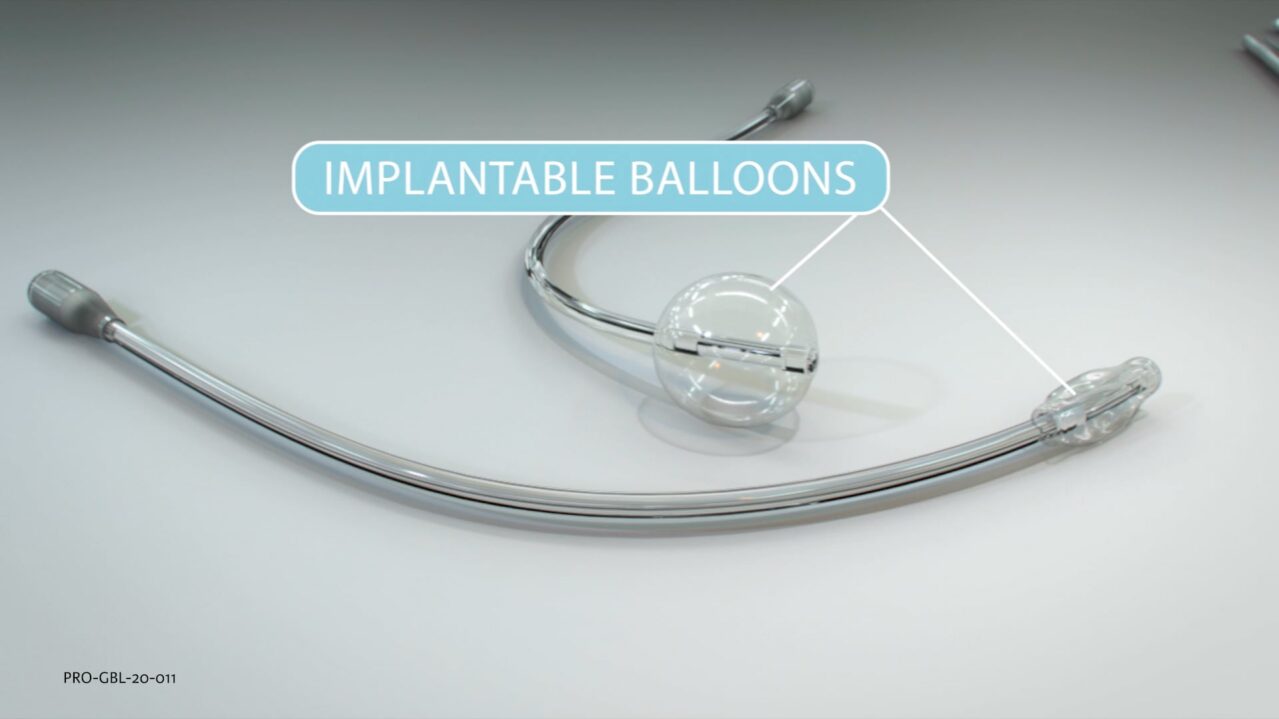 A video thumbnail for the Coloplast ProACT animation video showing the device on a grey surface.